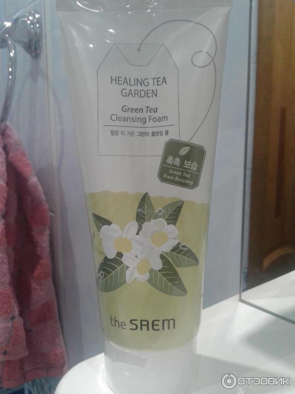 Пенка для умывания The Saem Healing Tea Garden White Tea Cleansing Form фото