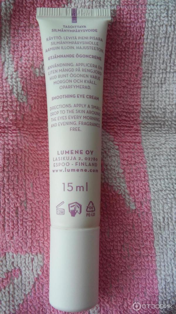 Антивозрастной крем для области вокруг глаз Lumene Klassikko Anti-Age Smoothing Eye Cream фото