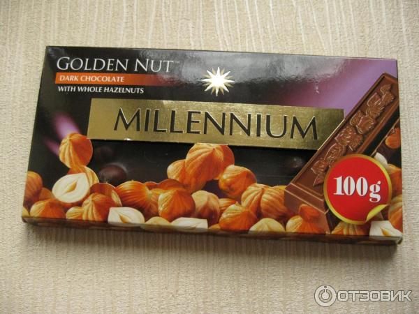 Шоколад черный Millennium Golden Nut. Отзыв