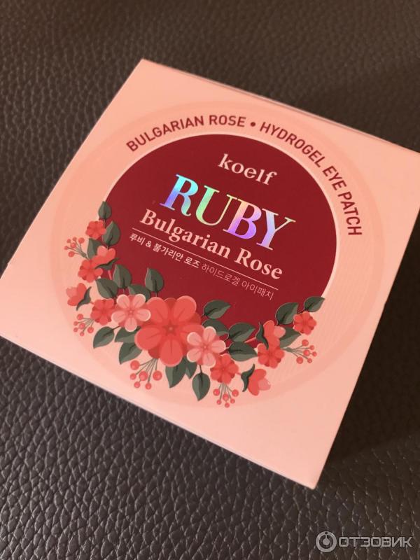 Гидрогелевые патчи для кожи вокруг глаз KOELF RUBY & BULGARIAN ROSE фото