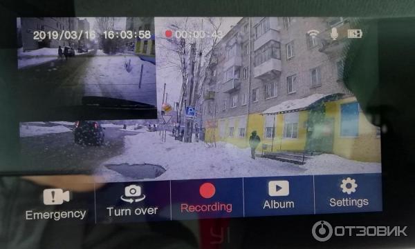 Видеорегистратор YI Mirror Dash Camera фото