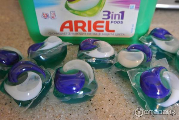 Капсулы для стирки Ariel PODS 3 в 1 фото