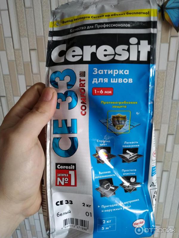 Затирка для швов Ceresit CE 33 Comfort фото