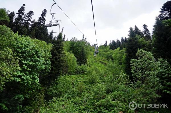 Канатная дорога в пос. Домбай (Россия, Карачаево-Черкессия) фото