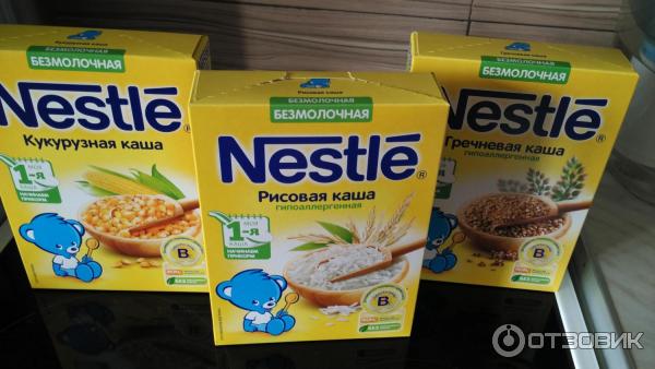 Сухие безмолочные каши Nestle Первая ступень фото