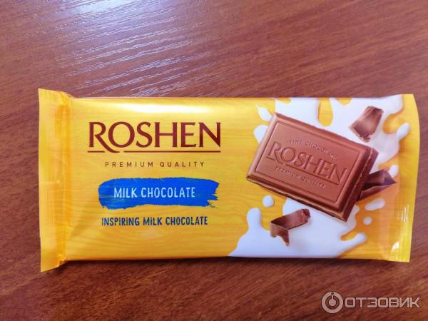 Молочный шоколад Roshen Milk Chocolate фото