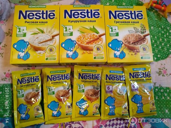 Каша безмолочная гречневая (с 4 мес.) Nestle г - Каши Nestle