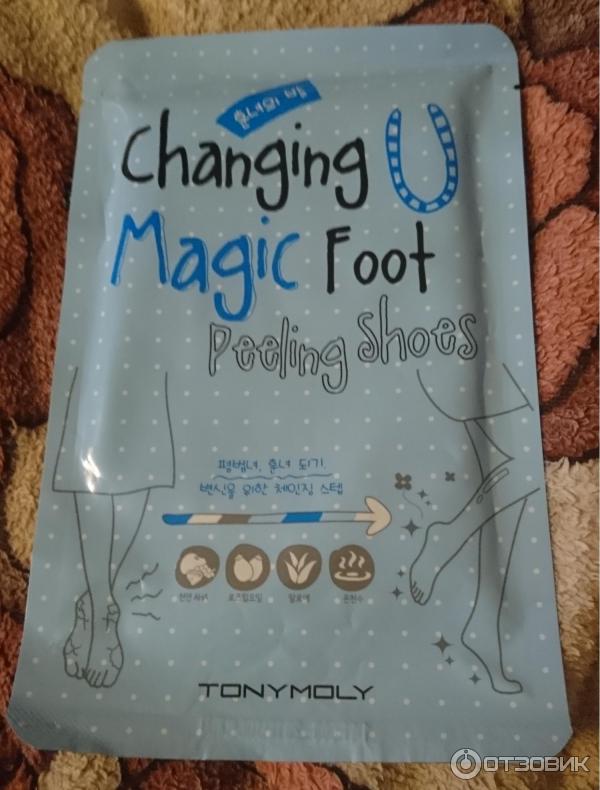 Носочки для педикюра Tony Moly Changing U magic foot peeling shoes фото