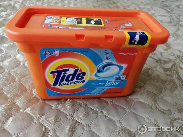 Капсулы Tide Go Pods с прикосновением аромата Lenor фото