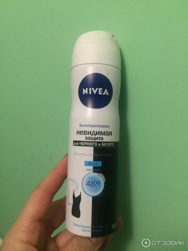 Антиперспирант-спрей Nivea Невидимая защита для черного и белого фото