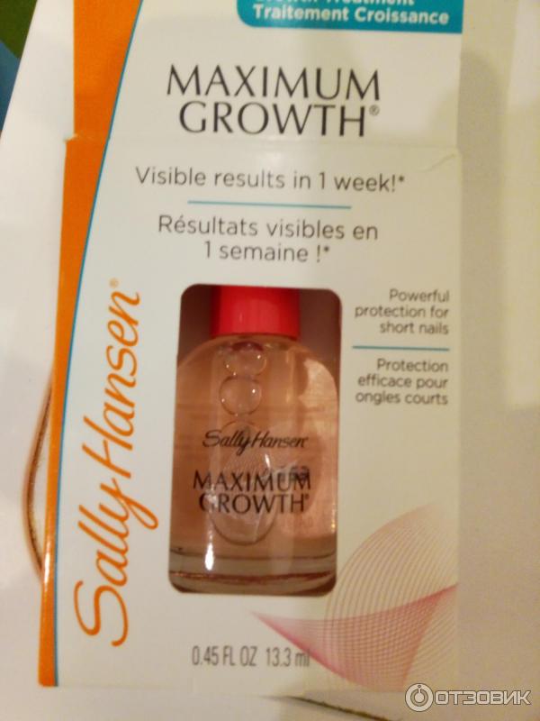 Средство для роста ногтей с протеинами Sally Hansen Nailgrowth Miracle фото