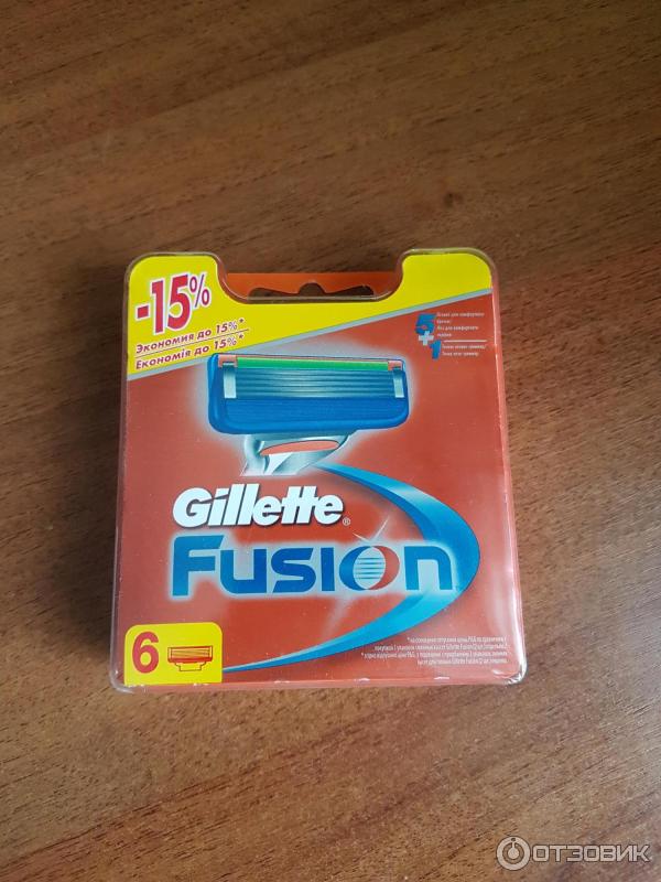 Сменные лезвия Gillette Fusion фото