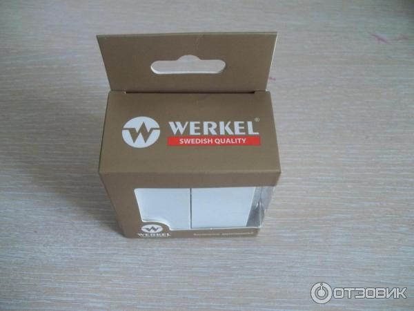 Выключатель двухклавишный Werkel WL01-SW-2G фото