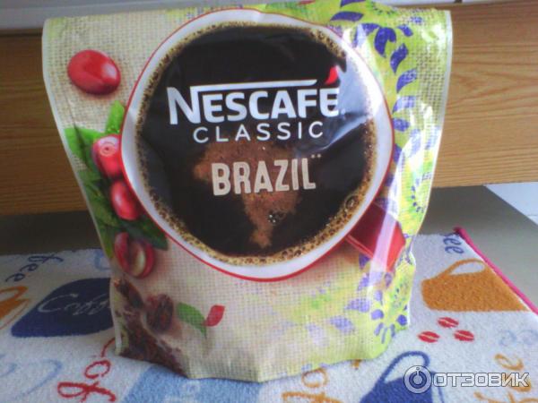 Кофе растворимый гранулированный Nescafe Classic Brazil фото