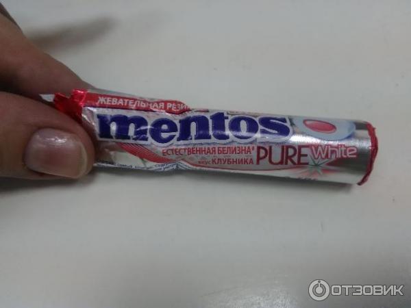 Жевательная резинка Mentos Pure White фото