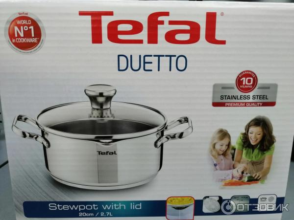 Кастрюля tefal duetto