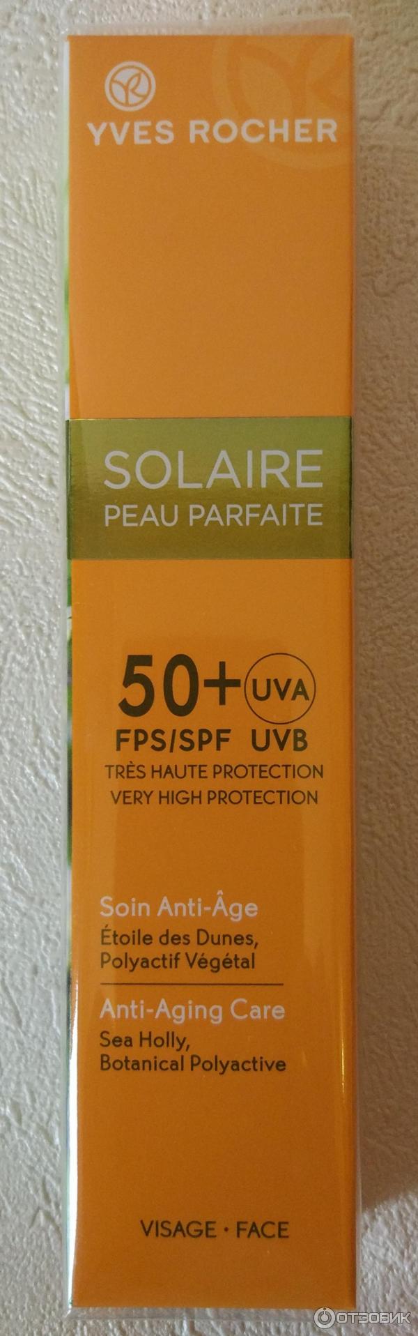 Солнцезащитный Антивозрастной Крем для Лица Yves Rocher SPF 50+ фото