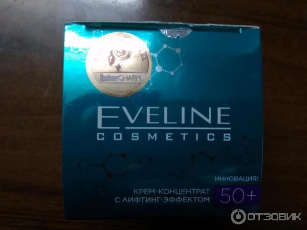 Крем-концентрат с лифтинг эффектом Eveline Cosmetics 50+ New Hyaluron дневной и ночной SPF8 фото