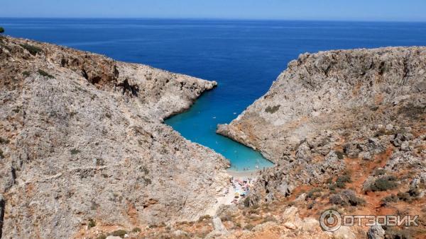 Пляж Seitan Kataramena Limania Beach (Греция, Крит) фото