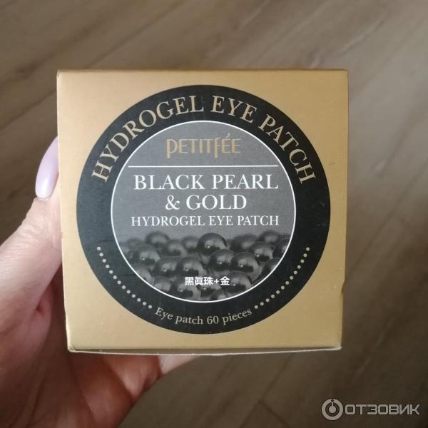 Гидрогелевые патчи для глаз Petitfee Black Pearl & Gold Hydrogel Eye Patch фото