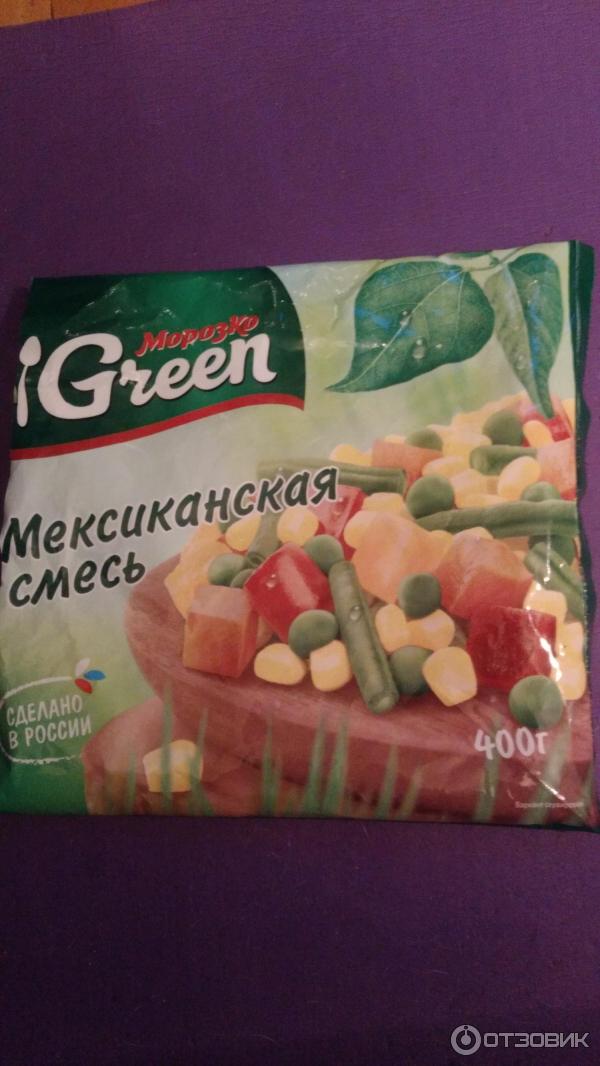 Смесь замороженных овощей Морозко Green Мексиканская смесь фото