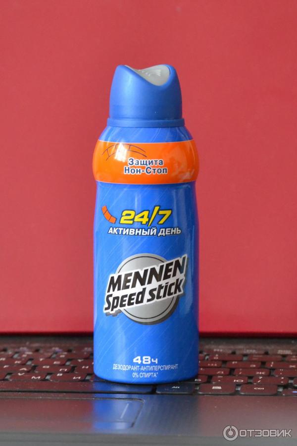 Дезодорант-антиперспирант спрей Mennen Speed Stick 24/7 Активный день фото