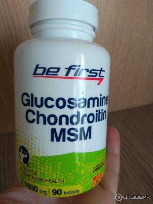 Препарат для суставов и связок Be First Glucosamine + Chondroitin + MSM фото