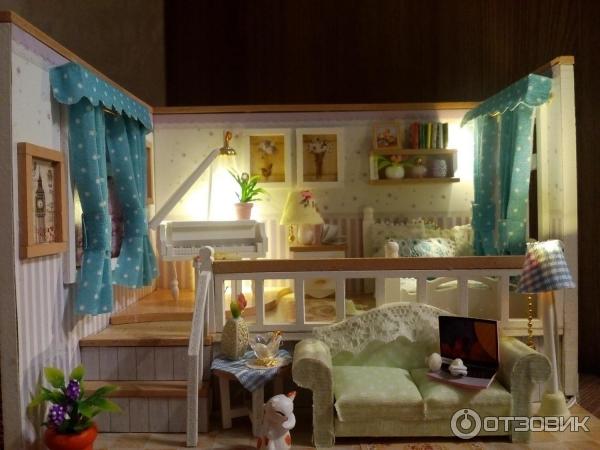 Интерьерный конструктор для творчества DIY Mini House Музыкальная комната фото