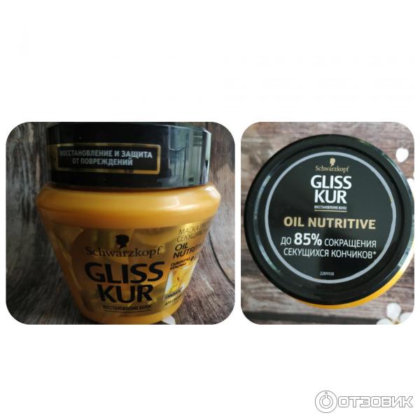 Восстанавливающая маска для волос Gliss Kur Oil Nutritive.