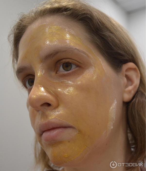 Золотая маска-пленка для лица TianDe Gold Purifying Face Film Mask фото