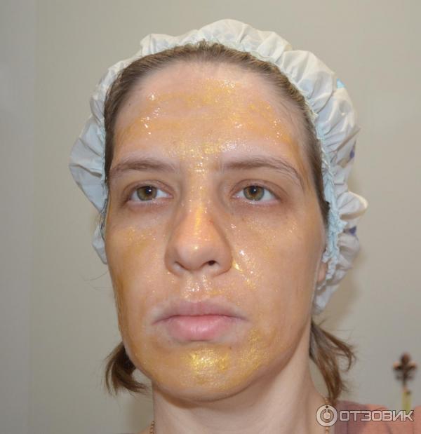 Золотая маска-пленка для лица TianDe Gold Purifying Face Film Mask фото