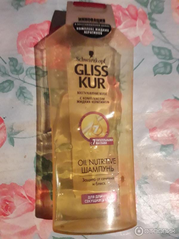 Шампунь для волос Schwarzkopf Gliss Kur Восстановление волос с комплексом жидких кератинов фото