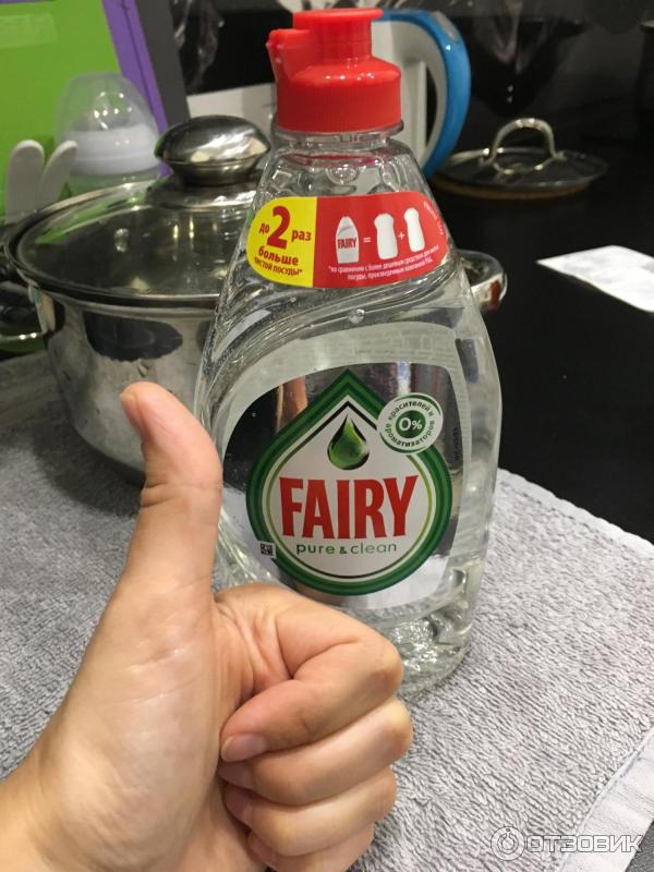 Средство для мытья посуды Fairy Pure&clean фото