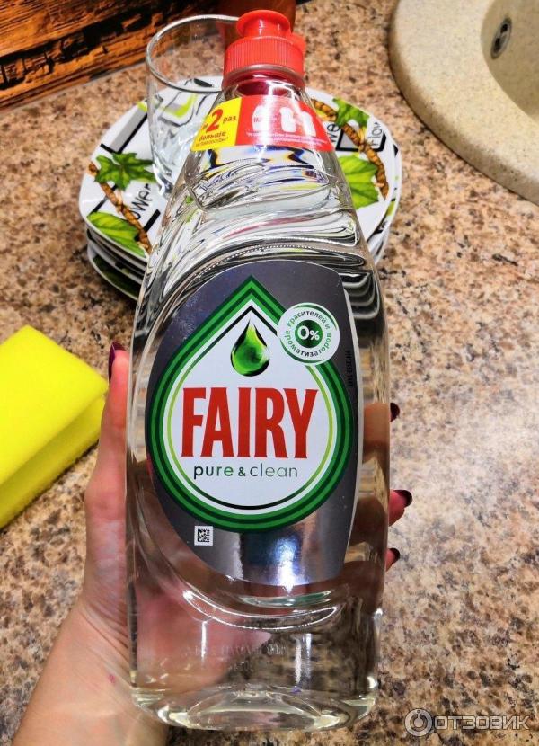 Средство для мытья посуды Fairy Pure&clean фото