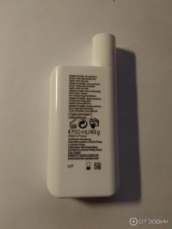 Солнцезащитное средство для лица La Roche Posay Anthelios Shaka Fluide spf 50+ фото