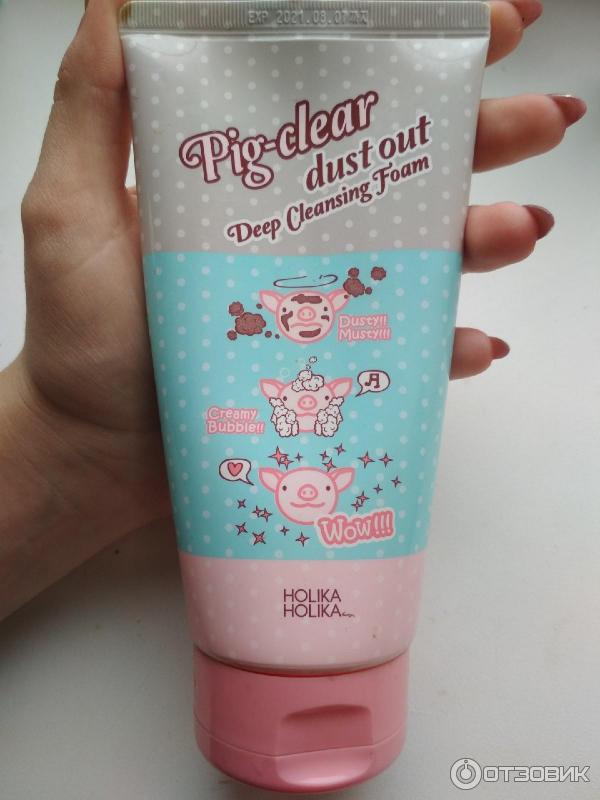 Глубоко очищающая пенка для лица Holika Holika Pig-clear dust out Deep Cleansing Foam фото