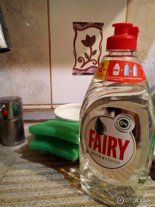 Средство для мытья посуды Fairy Pure&clean фото