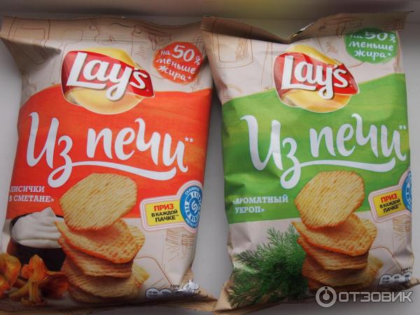 чипсы Lays Из печи. Лисички в сметане. Ароматный укроп