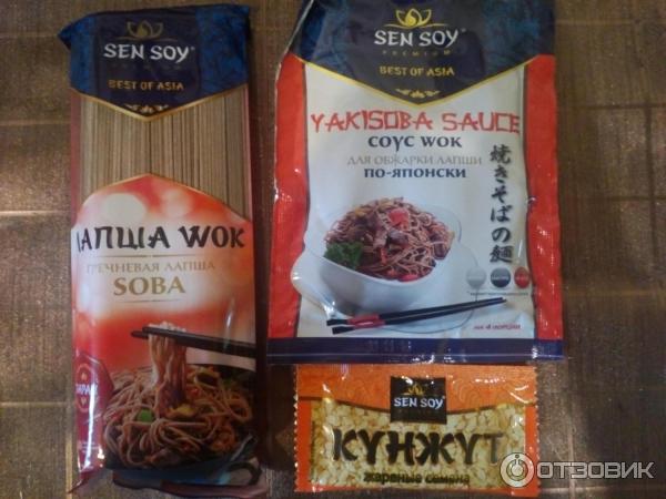 Лапша Sen Soy Wok Гречневая с соусом якисоба по-японски фото