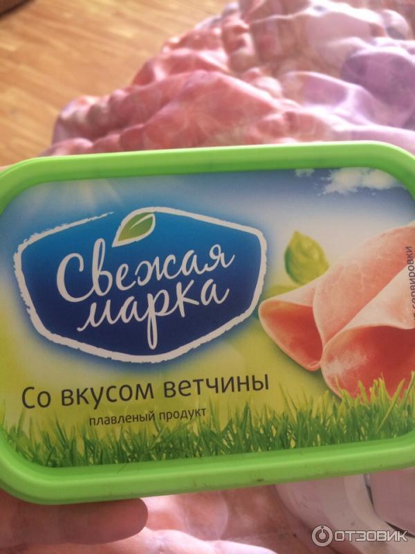 Сырный плавленый продукт Свежая марка С ветчиной фото