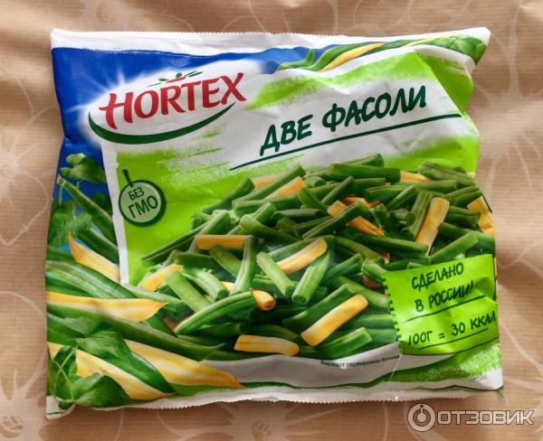 Быстрозамороженная овощная смесь Hortex Две фасоли фото