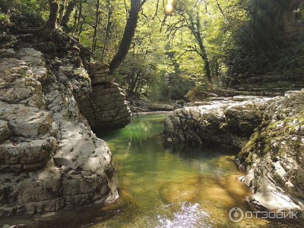 Мокрый каньон реки Псахо (Россия, Краснодарский край) фото