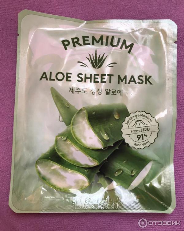 Тканевая маска для лица Missha Premium Aloe Sheet mask фото