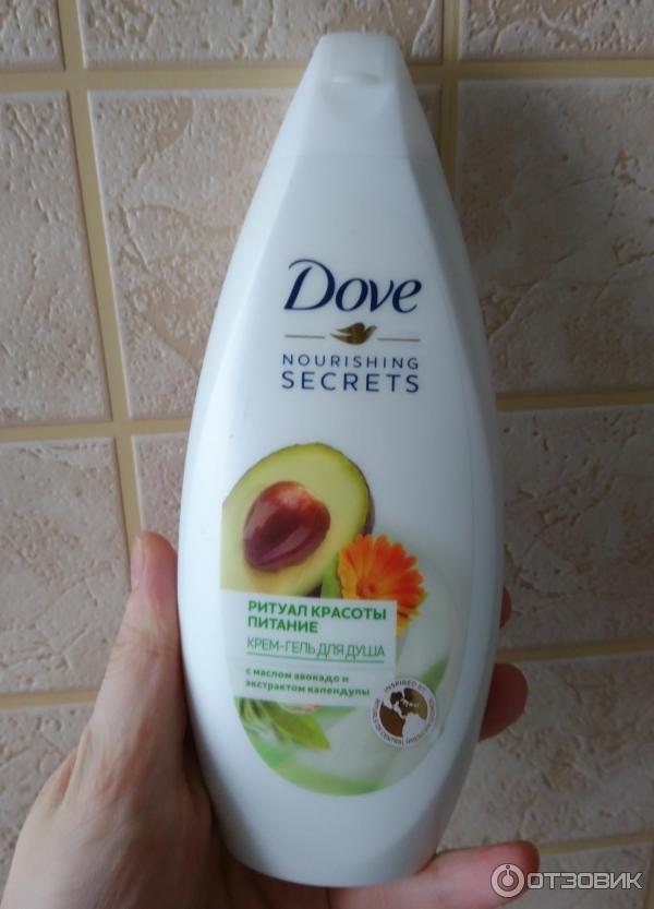 Гель для душа Dove Nourishing Secrets с маслом авокадо и экстрактом календулы фото