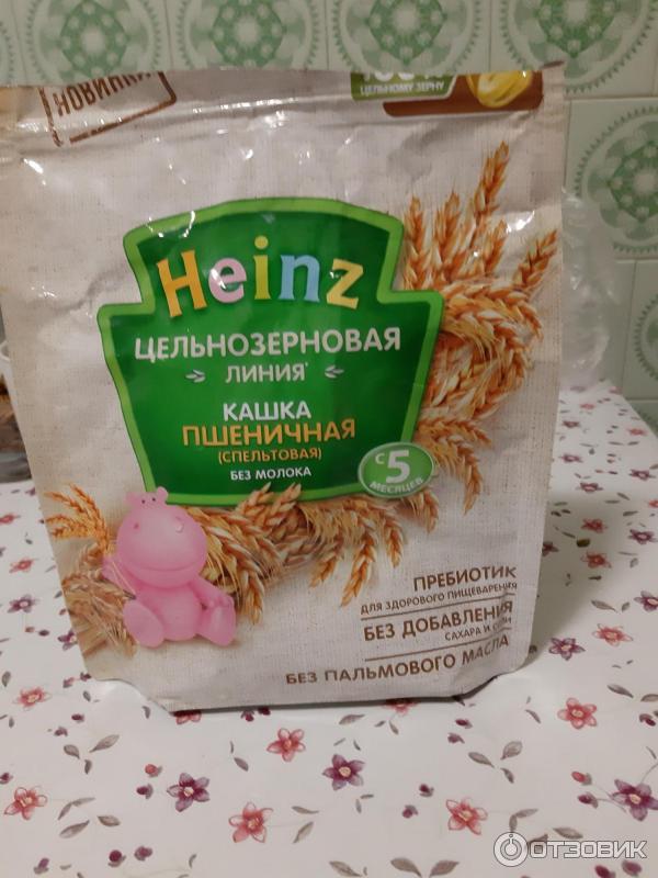 Каша Heinz Цельнозерновая линия Каша пшеничная (спельтовая) фото