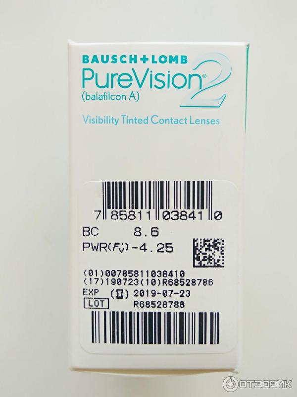 Контактные линзы Bausch Lomb Pure Vision 2 HD фото