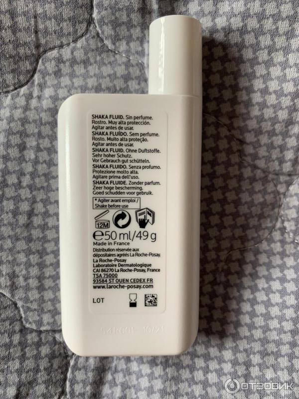 Солнцезащитное средство для лица La Roche Posay Anthelios Shaka Fluide spf 50+ фото