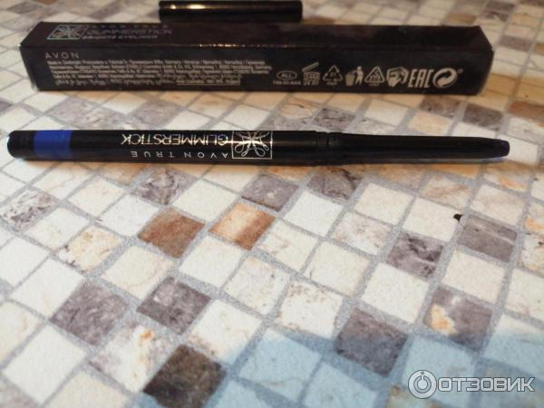 Корондаш для глаз Avon True Glimmerstick Brights Eyeliner синий фото