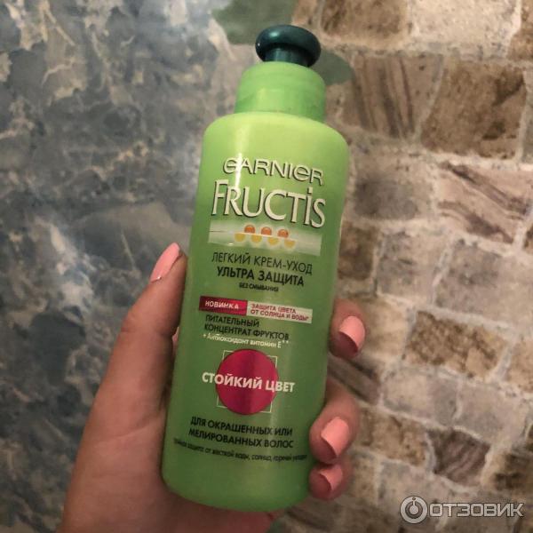 Крем-уход Garnier Fructis для окрашенных волос фото