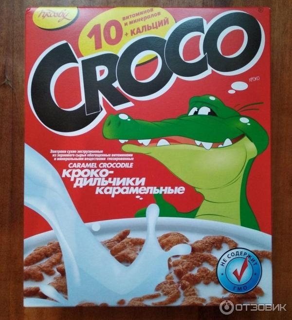 Готовый завтрак Krosby Croco Карамельные крокодильчики фото